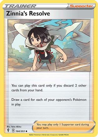 Zinnia's Resolve 164/203 SWSH07 Evolving Skies - Uncommon