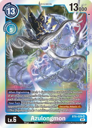 Azulongmon (BT6-029) - Double Diamond Foil