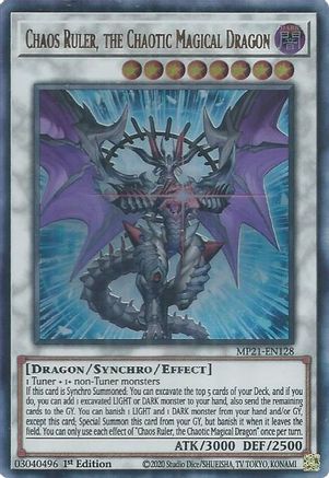 Chaos Ruler, the Chaotic Magical Dragon (MP21-EN128) - 2021 Tin of Ancient Battles 1st Edition