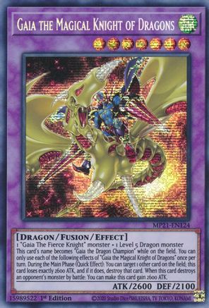 Gaia the Magical Knight of Dragons (MP21-EN124) - 2021 Tin of Ancient Battles 1st Edition
