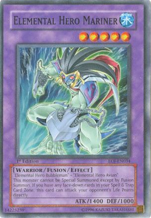 Elemental Hero Mariner (EOJ-EN034) - Enemy of Justice 1st Edition
