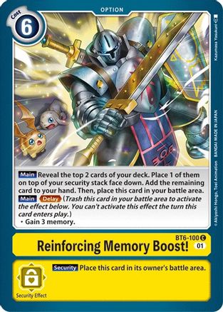 Reinforcing Memory Boost! (BT6-100) - Double Diamond