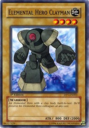 Elemental Hero Clayman (DP1-EN003) - Duelist Pack 1: Jaden Yuki 1st Edition