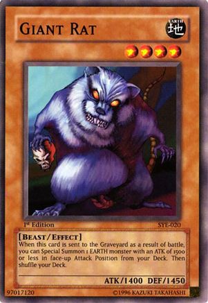 Giant Rat (SYE-020) - Starter Deck: Yugi Evolution Unlimited
