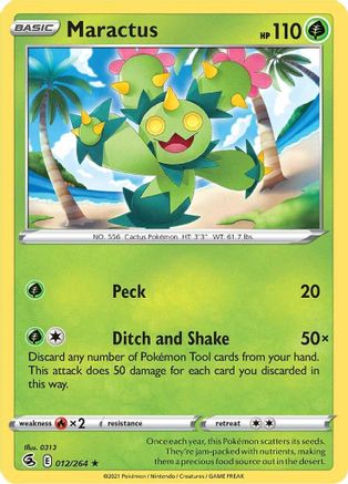 Maractus 012/264 SWSH08 Fusion Strike - Rare