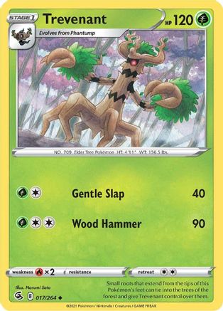 Trevenant 017/264 SWSH08 Fusion Strike - Uncommon