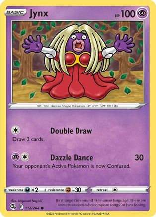 Jynx 112/264 SWSH08 Fusion Strike - Common