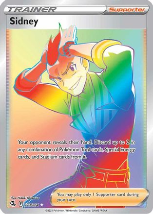 Sidney (Secret) 279/264 - Holofoil SWSH08 Fusion Strike - Secret Rare
