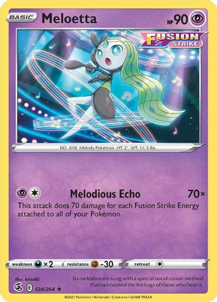 Meloetta 124/264 SWSH08 Fusion Strike - Rare