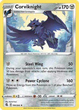 Corviknight 190/264 SWSH08 Fusion Strike - Rare