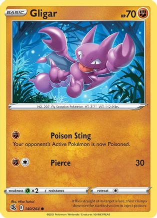 Gligar 140/264 SWSH08 Fusion Strike - Common