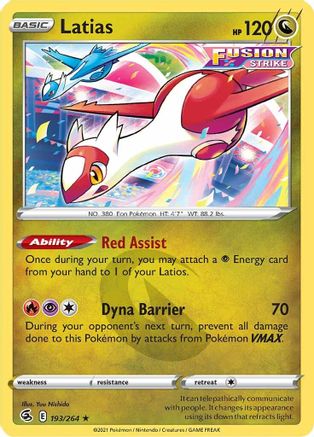 Latias 193/264 SWSH08 Fusion Strike - Rare