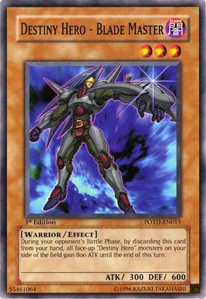 Destiny Hero - Blade Master (POTD-EN015) - Power of the Duelist Unlimited