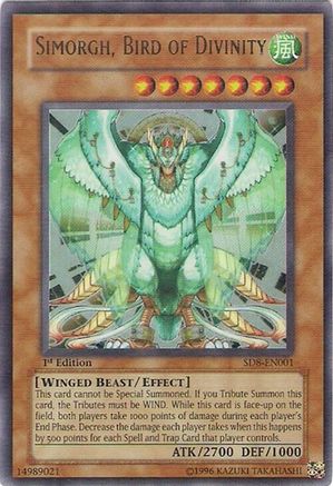 Simorgh, Bird of Divinity (SD8-EN001) - Structure Deck: Lord of the Storm 1st Edition