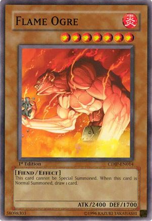 Flame Ogre (CDIP-EN014) - Cyberdark Impact 1st Edition