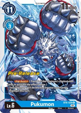 Pukumon (BT6-028) - Double Diamond Pre-Release Cards Foil