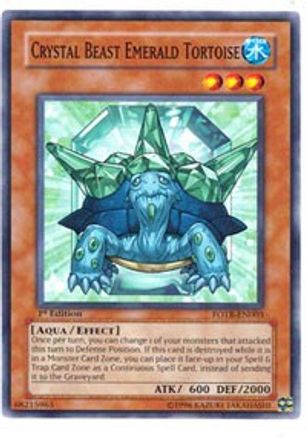 Crystal Beast Emerald Tortoise (FOTB-EN003) - Force of the Breaker 1st Edition