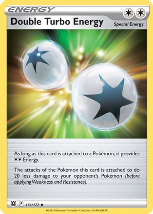 Double Turbo Energy 151/172 SWSH09 Brilliant Stars - Uncommon