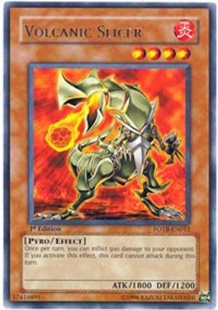 Volcanic Slicer (FOTB-EN012) - Force of the Breaker 1st Edition