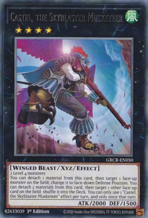 Castel, the Skyblaster Musketeer (GRCR-EN050) - The Grand Creators 1st Edition