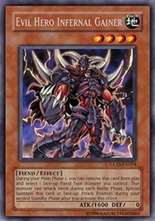 Evil Hero Infernal Gainer (GLAS-EN004) - Gladiator's Assault 1st Edition