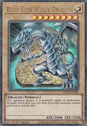 Blue-Eyes White Dragon (Duel Terminal) (HAC1-EN001) - Hidden Arsenal: Chapter 1 1st Edition