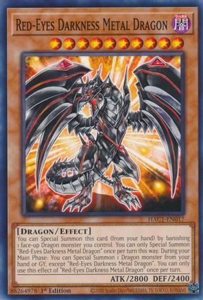 Red-Eyes Darkness Metal Dragon (HAC1-EN017) - Hidden Arsenal: Chapter 1 1st Edition