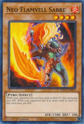 Neo Flamvell Sabre (HAC1-EN073) - Hidden Arsenal: Chapter 1 1st Edition