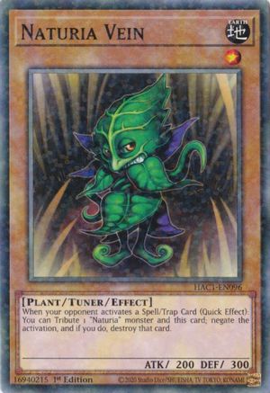 Naturia Vein (Duel Terminal) (HAC1-EN096) - Hidden Arsenal: Chapter 1 1st Edition