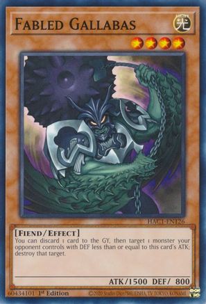 Fabled Gallabas (HAC1-EN126) - Hidden Arsenal: Chapter 1 1st Edition