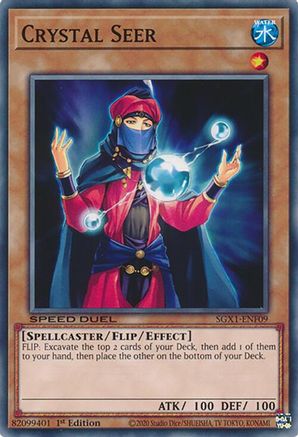 Crystal Seer (SGX1-ENF09) - Speed Duel GX: Duel Academy Box 1st Edition