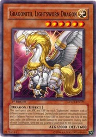 Gragonith, Lightsworn Dragon (LODT-EN025) - Light of Destruction 1st Edition