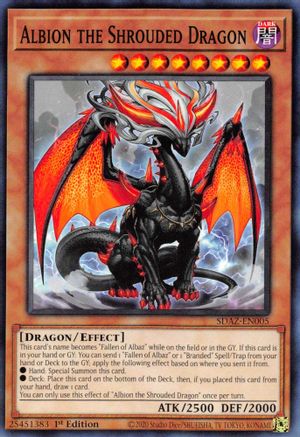 Albion the Shrouded Dragon (SDAZ-EN005) - Structure Deck: Albaz Strike 1st Edition