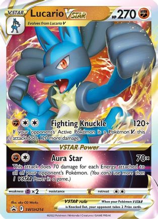 Lucario VSTAR SWSH214 - Holofoil SWSH Sword & Shield Promo Cards - Promo