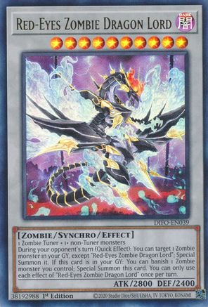 Red-Eyes Zombie Dragon Lord (DIFO-EN039) - Dimension Force 1st Edition