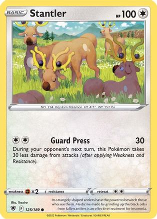 Stantler 125/189 SWSH10 Astral Radiance - Common