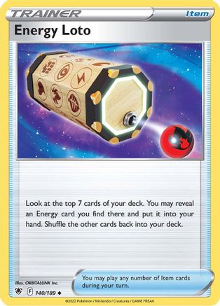 Energy Loto 140/189 SWSH10 Astral Radiance - Uncommon