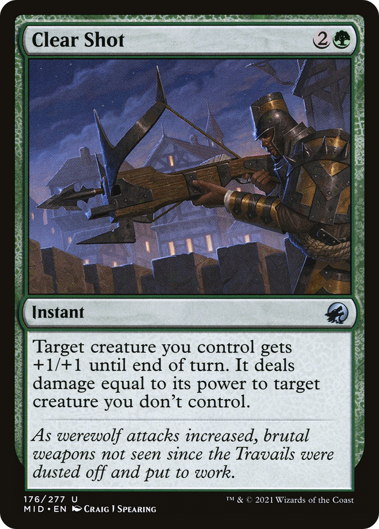 Clear Shot (MID-176) - Innistrad: Midnight Hunt Foil