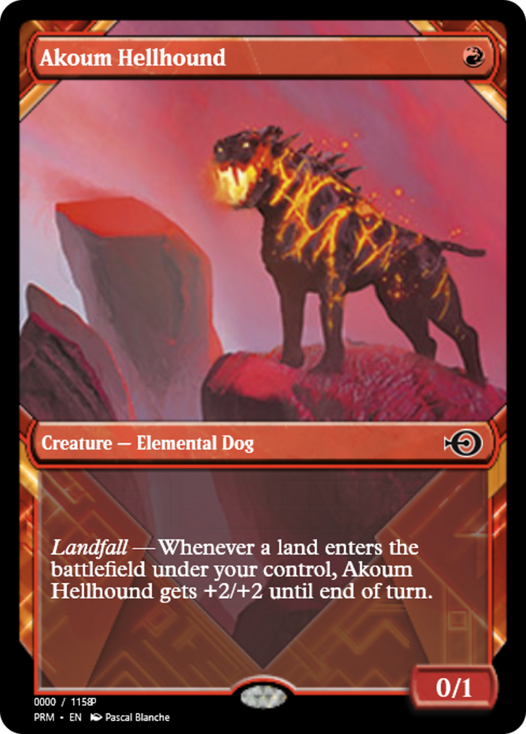 Akoum Hellhound (PRM-83690) - Magic Online Promos