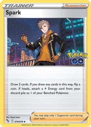 Spark 070/078 - Reverse Holofoil Pokemon GO - Uncommon