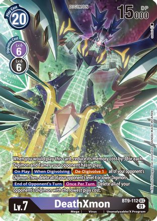 DeathXmon (Alternate Art) (BT9-112) - X Record Foil