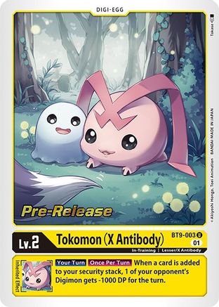Tokomon (X Antibody) (BT9-003) - X Record Pre-Release Cards Foil