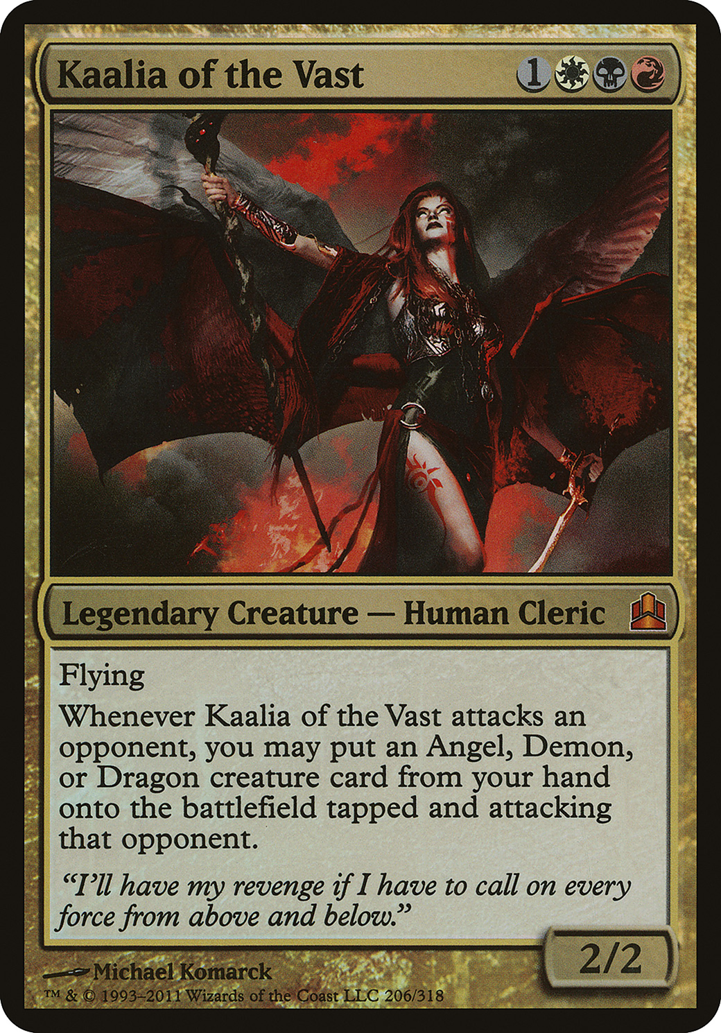 Kaalia of the Vast (OVER-206) - Commander 2011 Oversized Foil