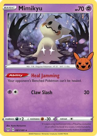 Mimikyu 081/189 - Holofoil Trick or Trade BOOster Bundle - Promo
