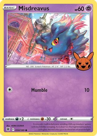 Misdreavus 058/189 Trick or Trade BOOster Bundle - Promo