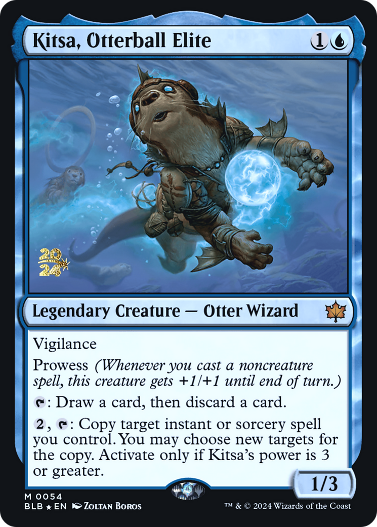 Kitsa, Otterball Elite (PRE-54S) - Bloomburrow Promos Foil