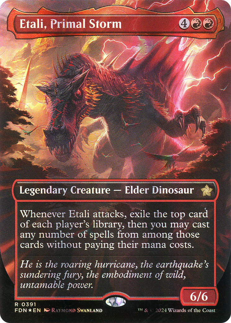 Etali, Primal Storm (FDN-391) - Foundations (Borderless) Foil