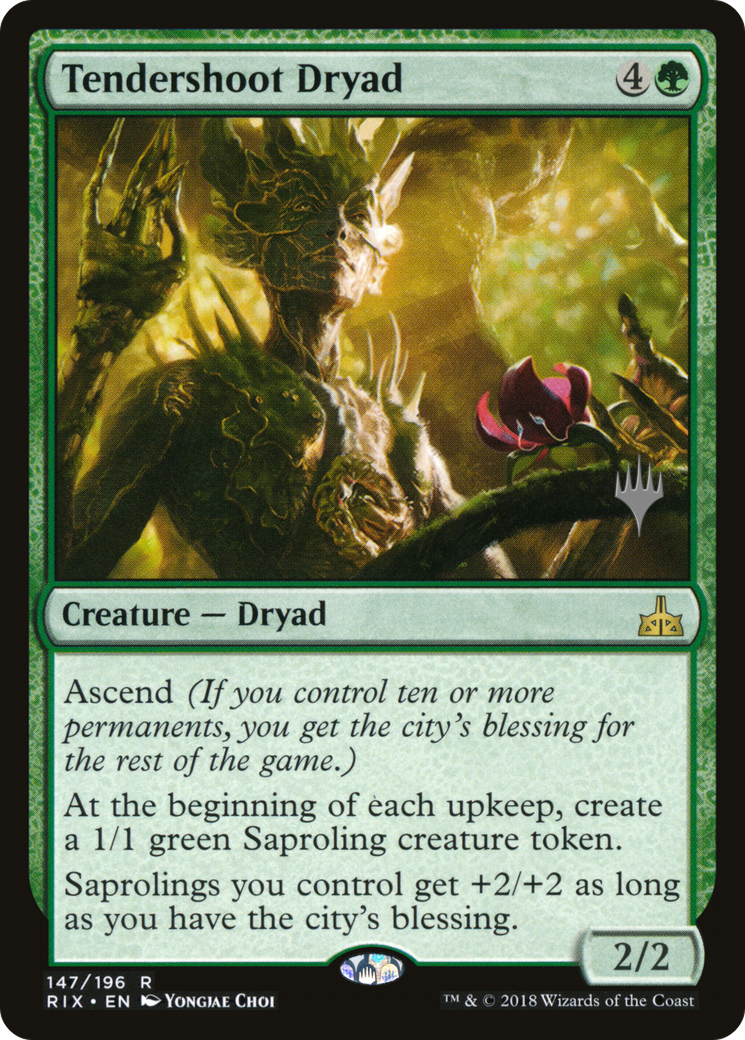 Tendershoot Dryad (PPM20-147P) - Rivals of Ixalan Promos