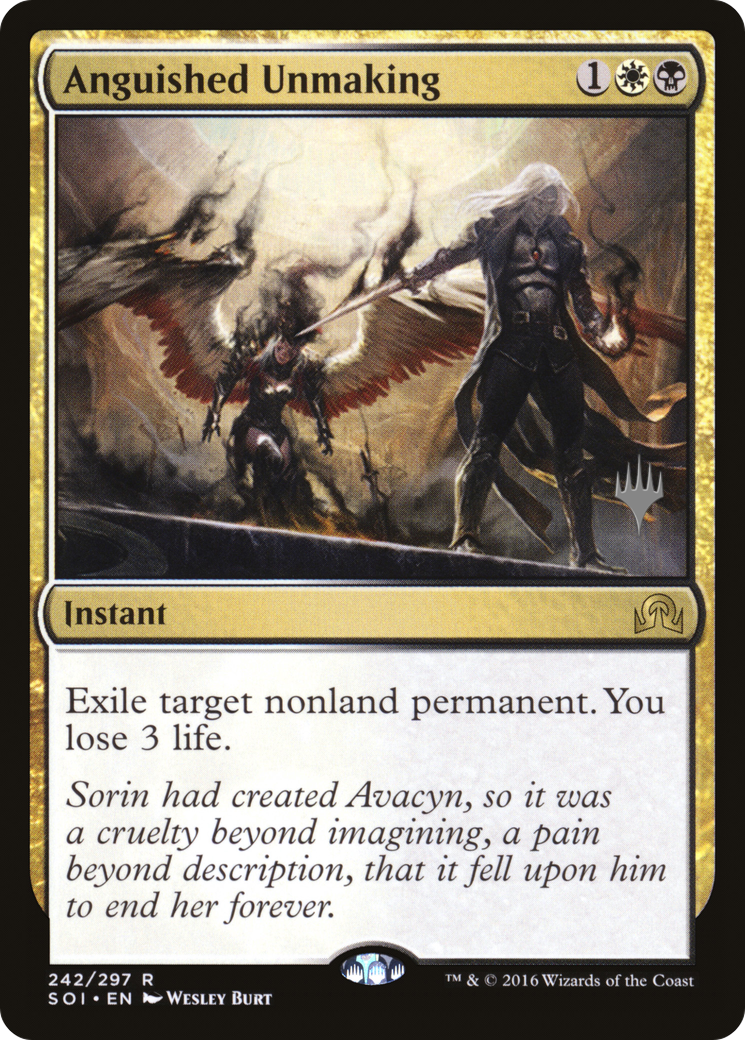 Anguished Unmaking (PPTHB-242P) - Shadows over Innistrad Promos
