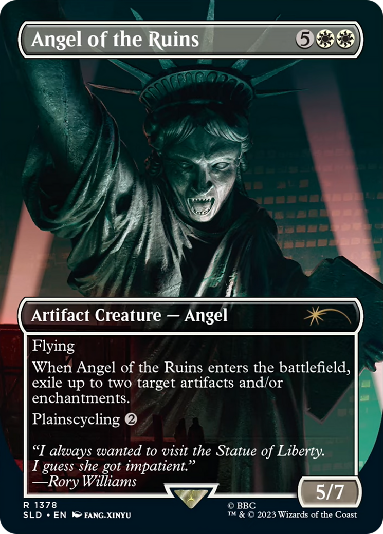 Angel of the Ruins (SLD-1378) - Secret Lair Drop (Borderless)